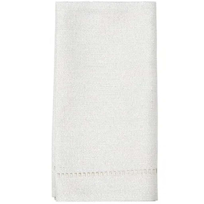 Lurex Hemstitch Napkin Set of 4 Ice, 18in x 18in
