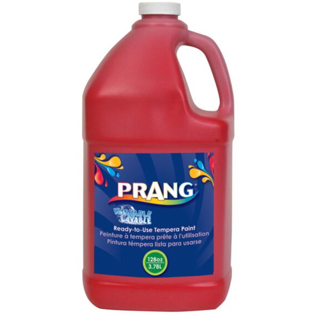 Prang Washable Tempera Paint 128oz Red