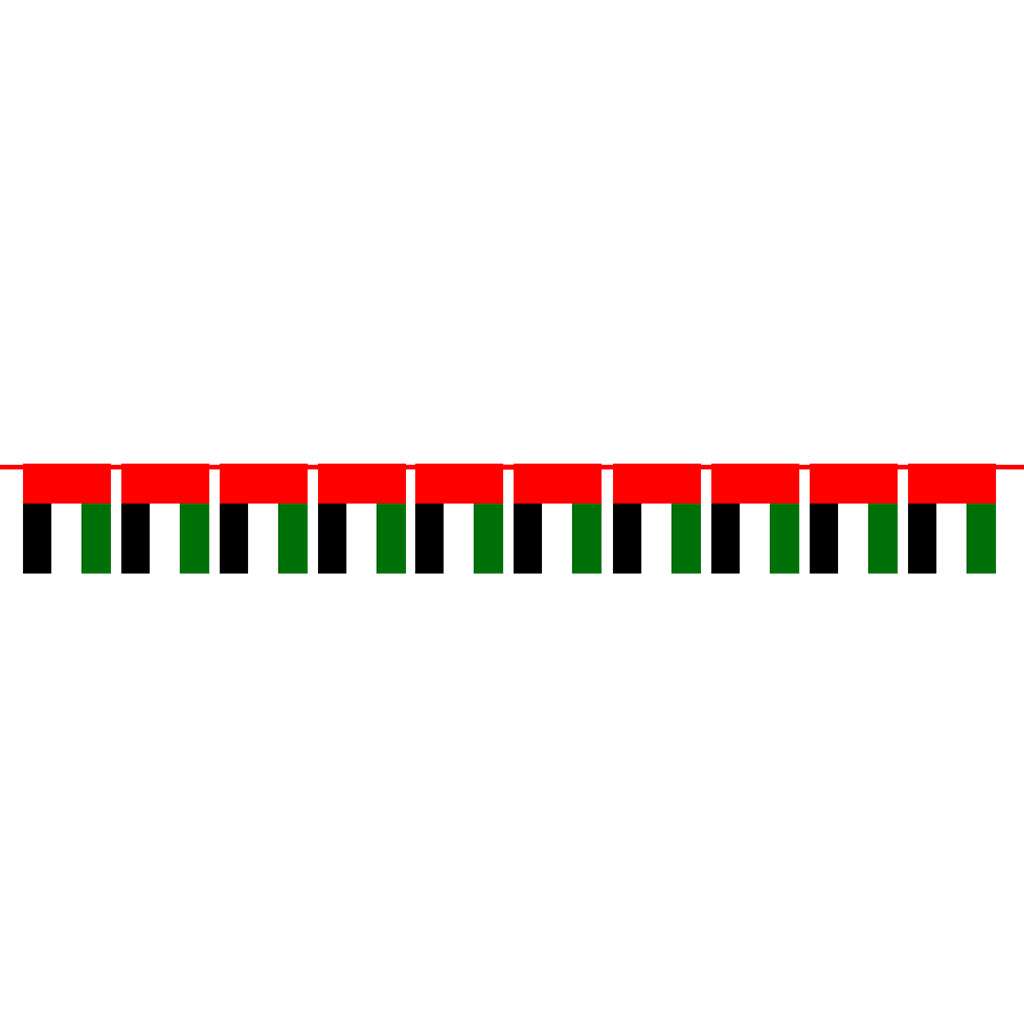 Uae Bunting Flag 20X30