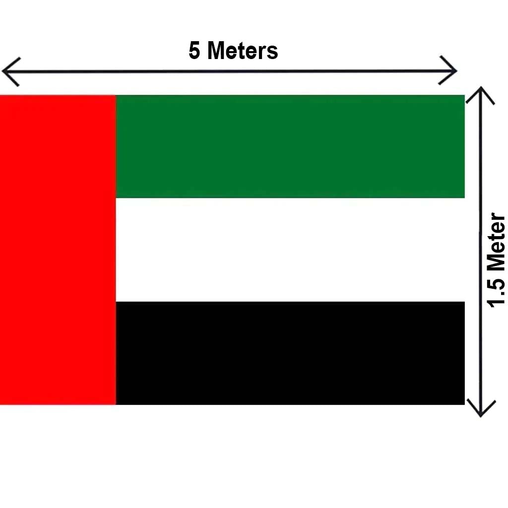 Uae Flag 150X500