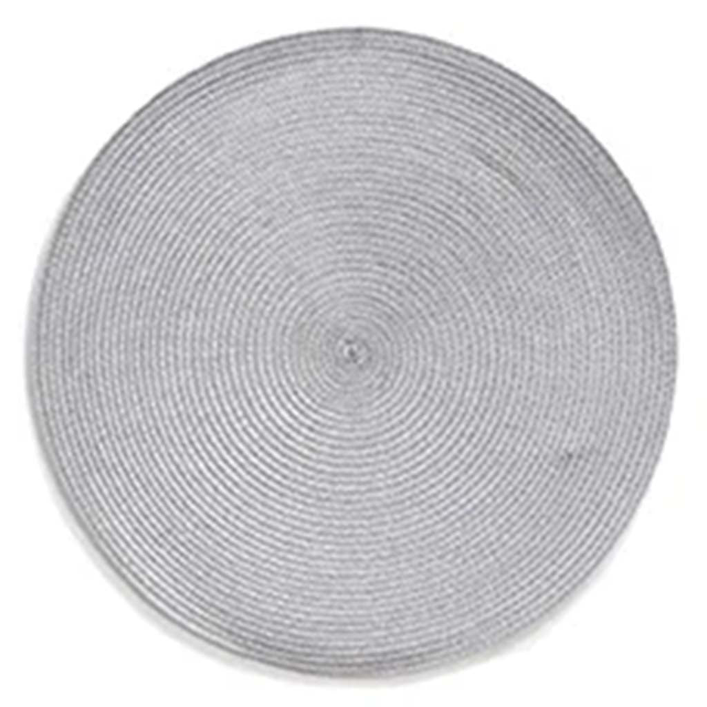 Rotunda Woven Placemat Grey, 15in D