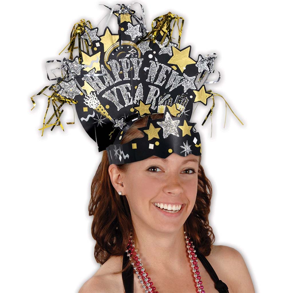 Glittered New Year Headdress