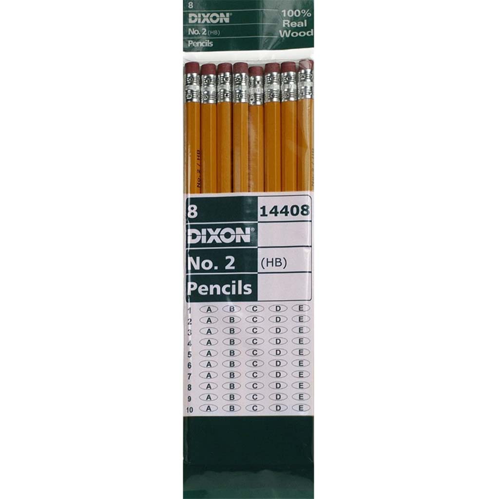 Dixon #2 Soft Pencil Yellow 8ct