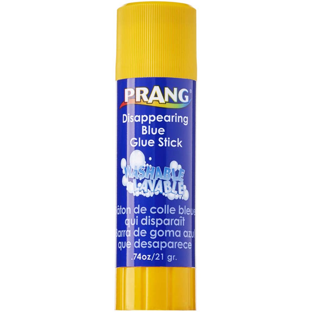 Prang Disappearing Blue Washable Glue Stick, 0.74oz - 1Ea - Blue