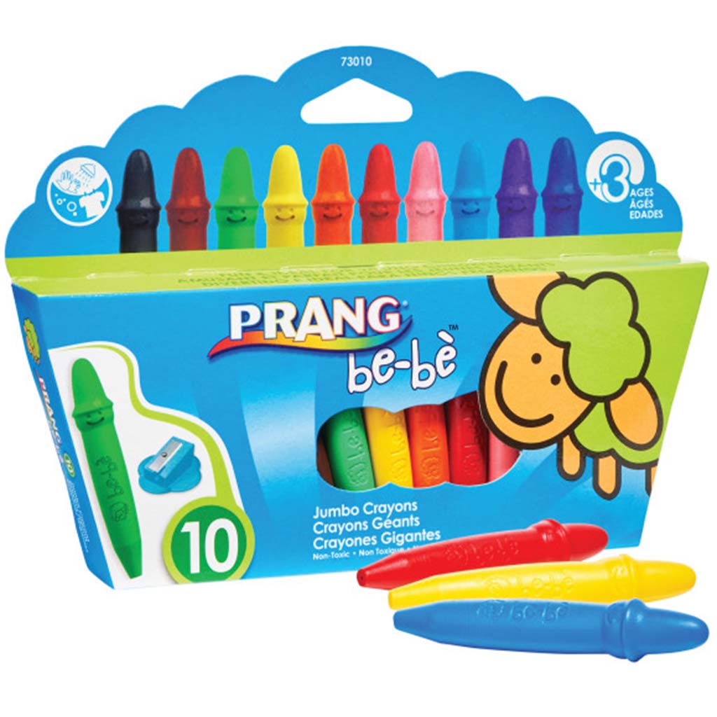 Prang Bebe Crayon with Sharpener 10 Colors