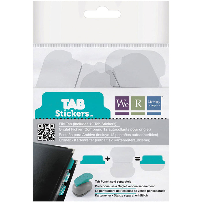 We R Makers 2in File Tab Stickers, 12 pack