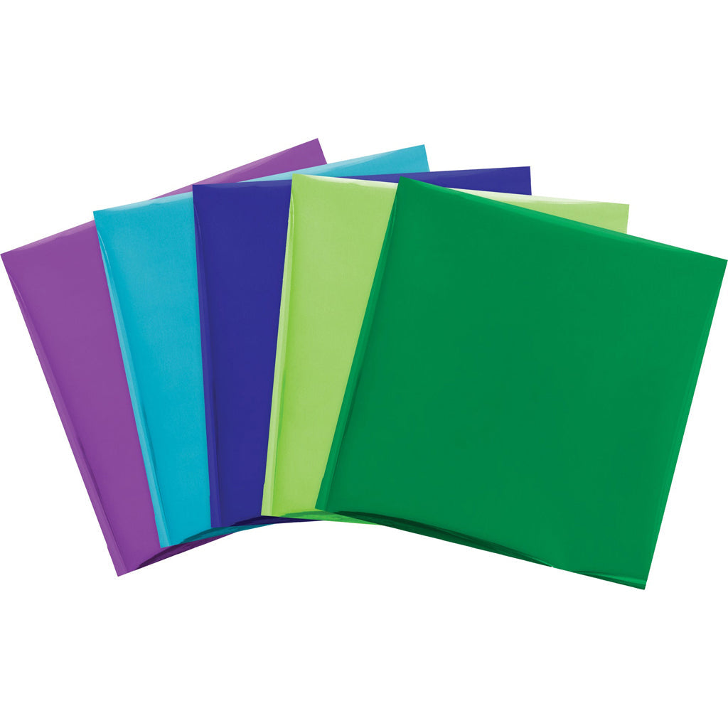 We R Memory Keepers Peacock Foil Quill 12in x 12in, 15/Pkg