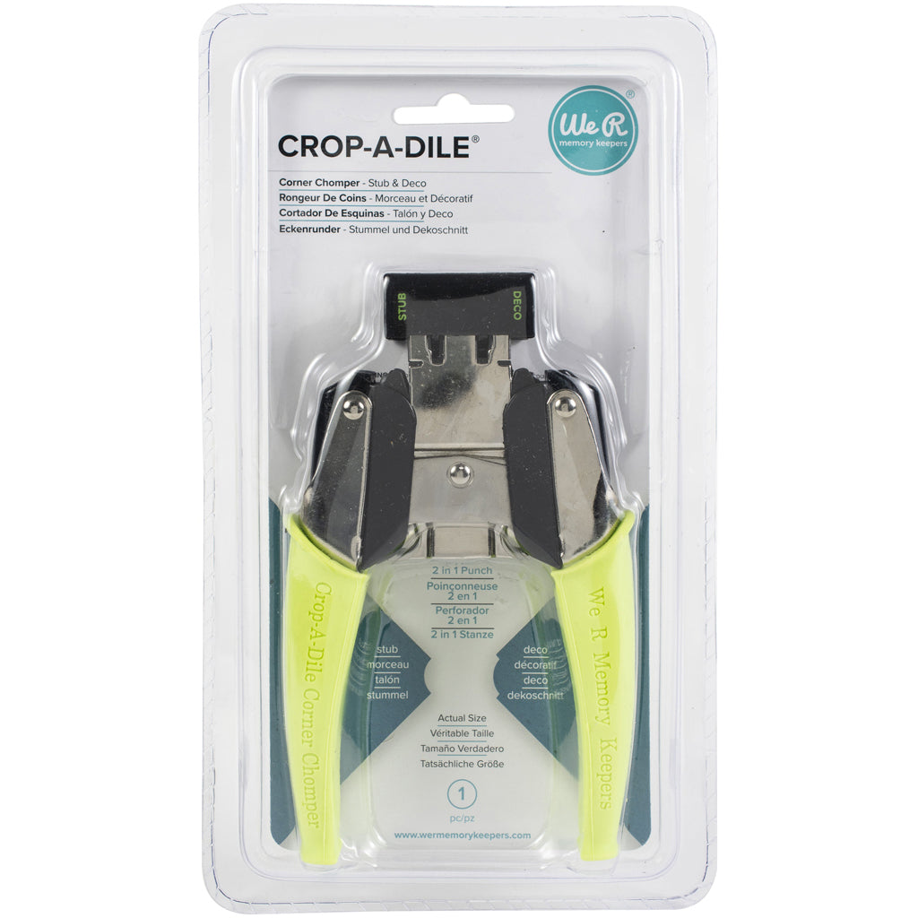 Crop-A-Dile Retro Corner Chomper, Stub and Deco