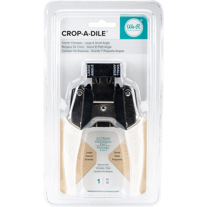 We R Memory Keepers Crop-A-Dile Small & Large Angle Corner Chomper Punch