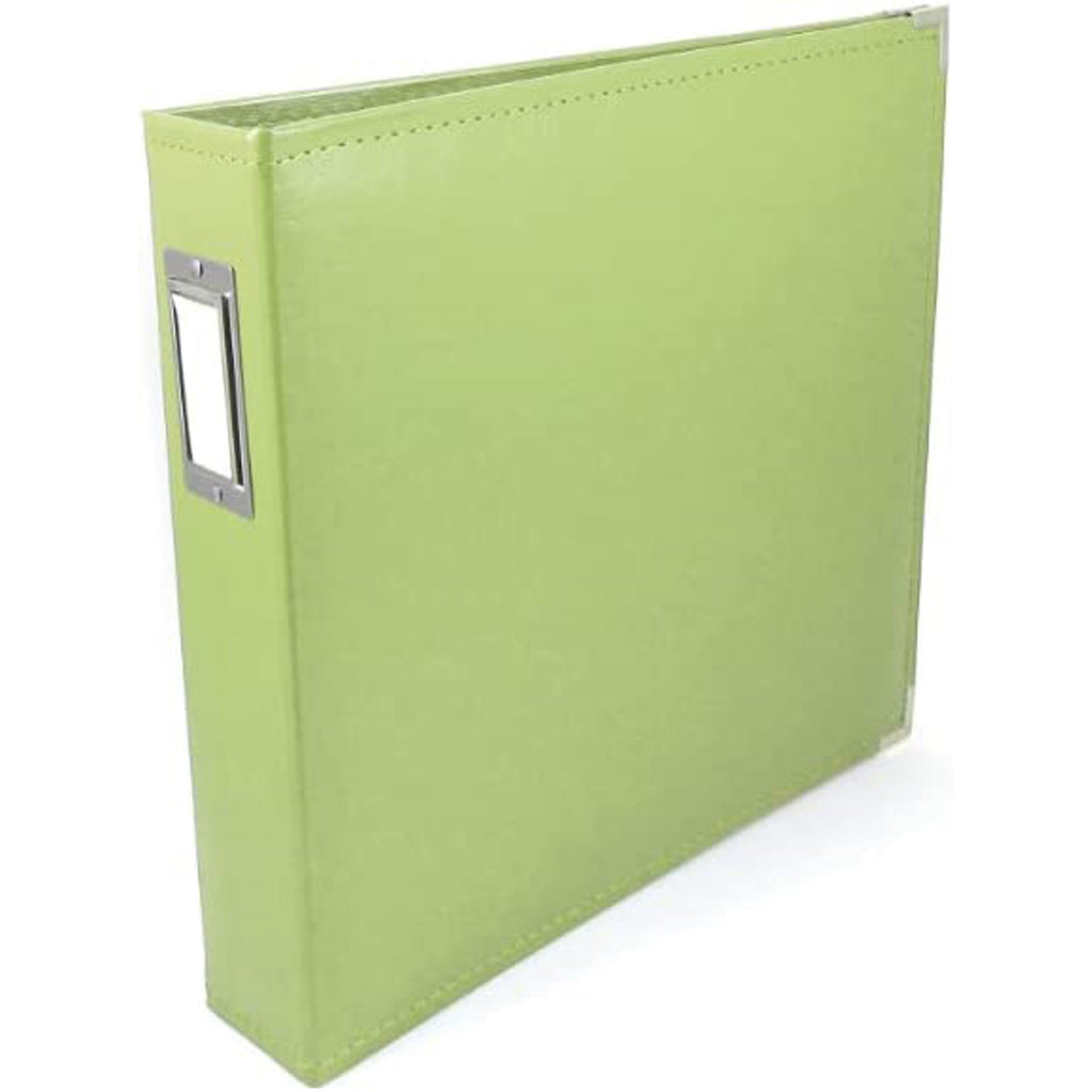 We R Memory Keepers Classic Leather D-Ring Album 12in x 12in, Kiwi