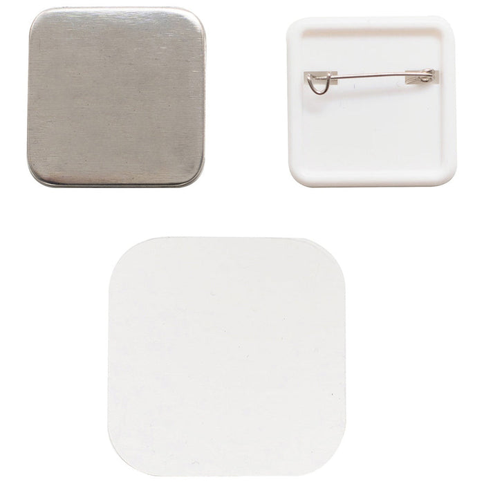 We R Memory Keepers Button Press 31mm Square Pin Refill-10 Pins