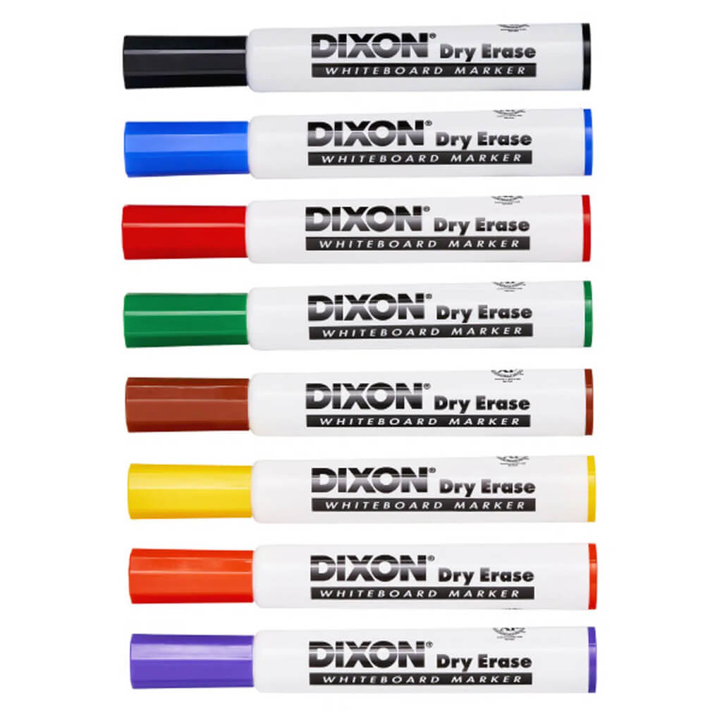 Dry Erase Markers Wedge Tip Set of 8