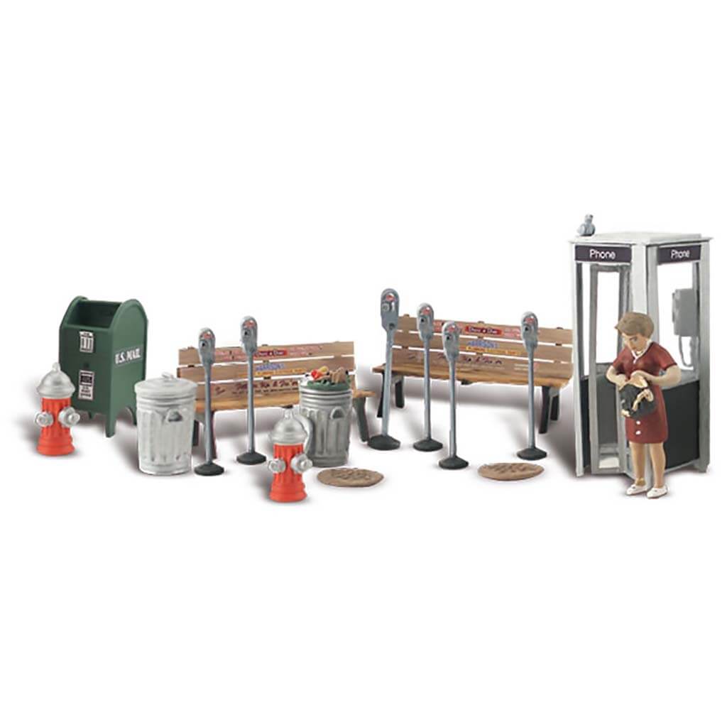 Woodland Scenics O Scale Accents Street Accessories