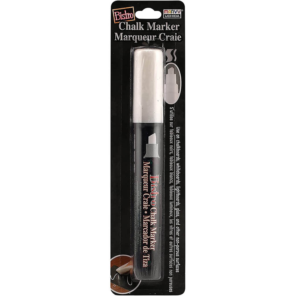 Chisel Tip Chalk Marker White Color