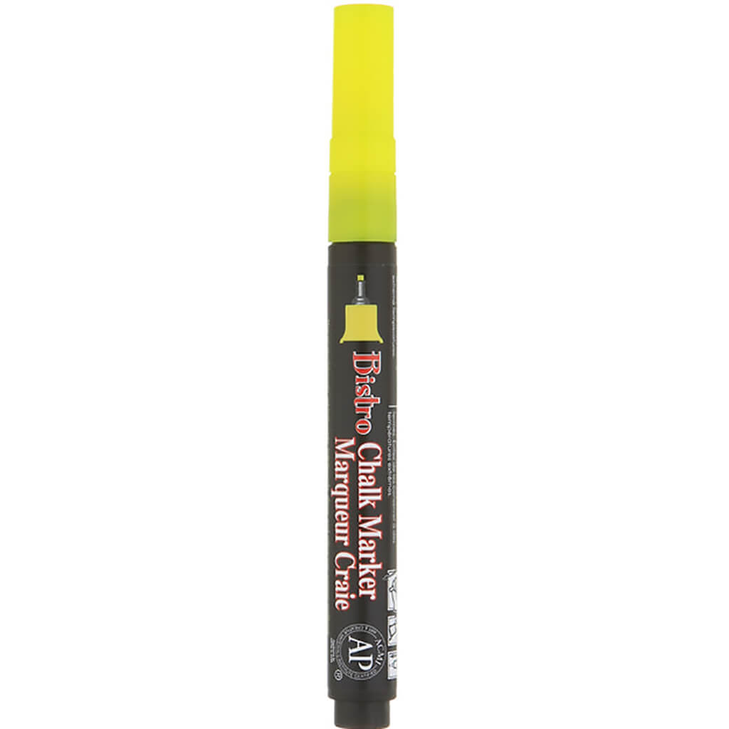 Bistro Chalk Marker Extra Fine Fluorescent Yellow