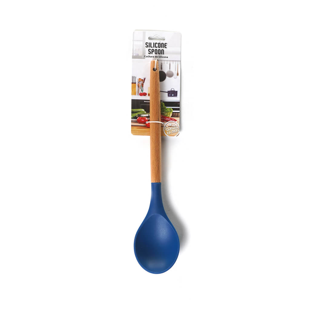 Silicone Spoon Blue, 12.5in