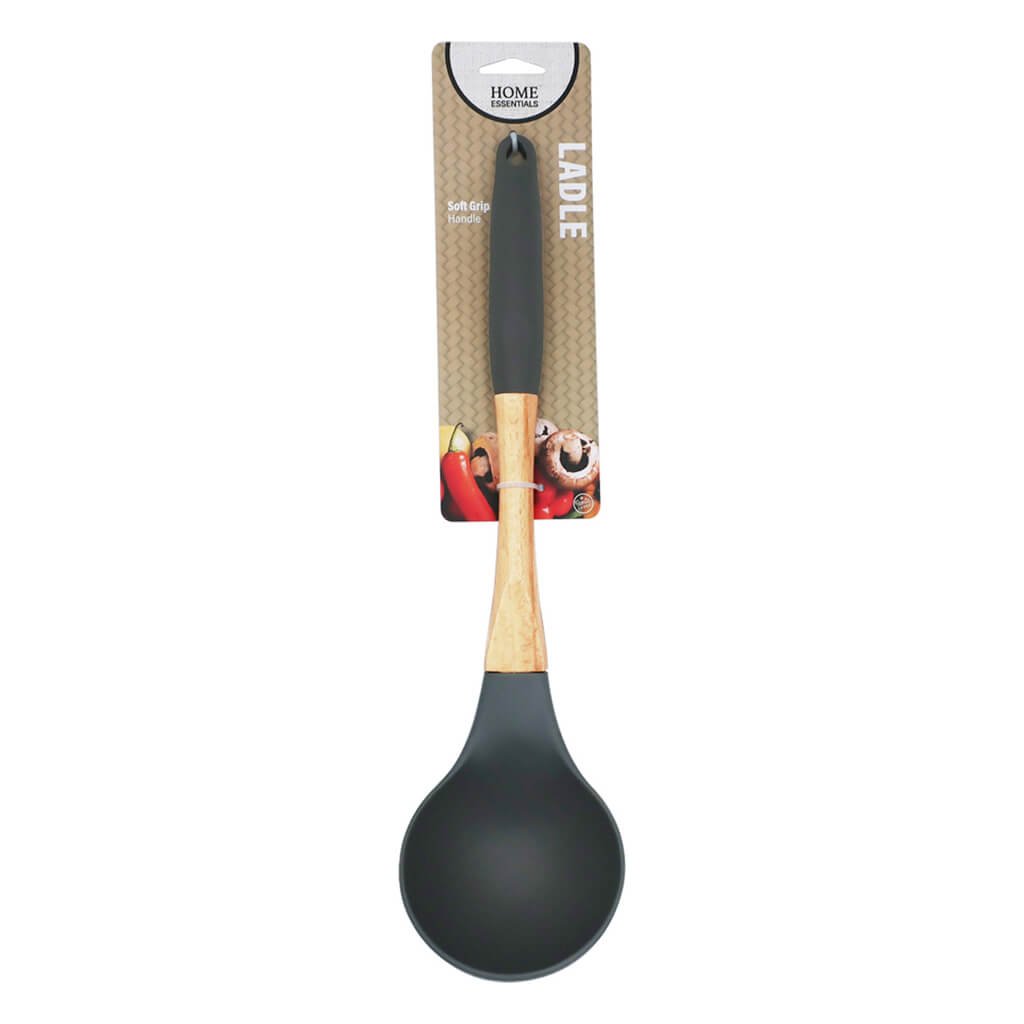 Nylon Ladle w-Grip Grey, 13in