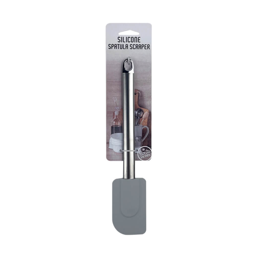 Spatula Scraper Stainless Steel Handle Grey, 10in