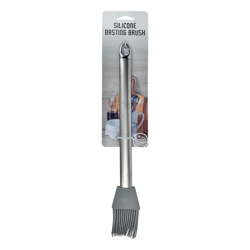 Basting Brush Stainless Steel Handle Grey, 11in