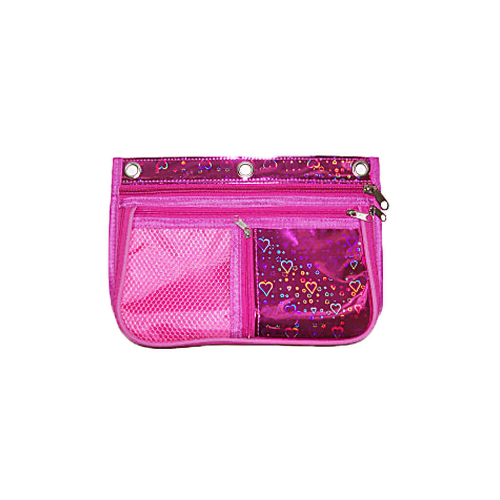 Expandable Oval Binder Pouch, Pink