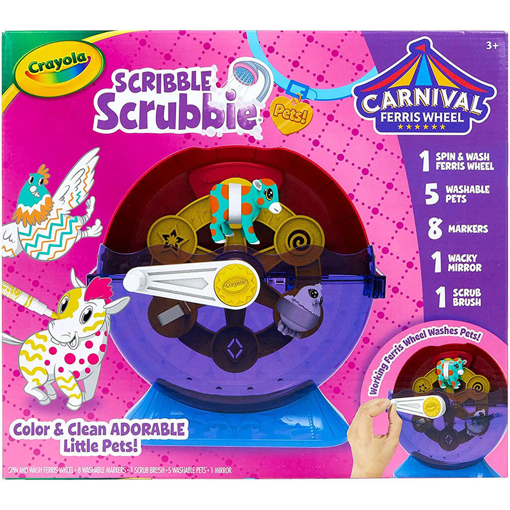 Scribble Scrubbie Pets Spin &amp; Wash Carnival