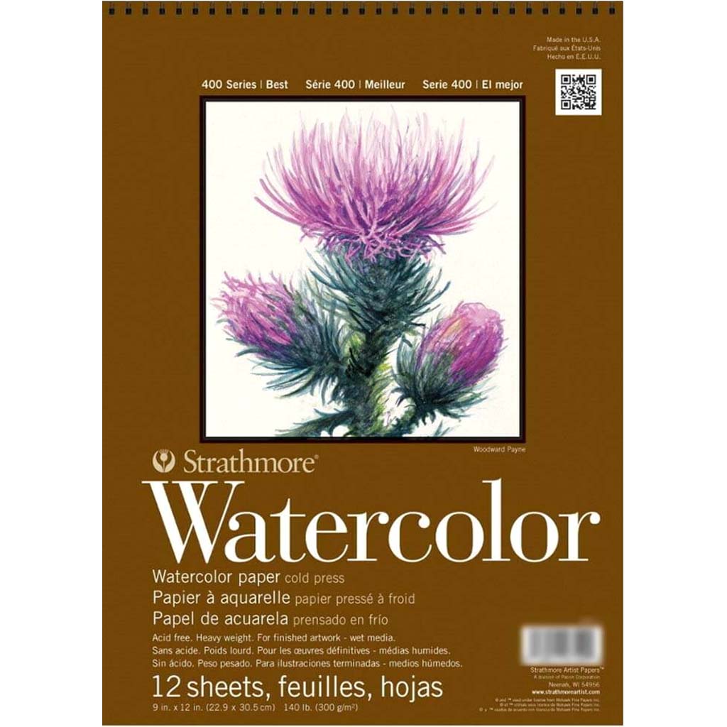 Strathmore 400 Artist Watercolor Pad 9in x 12in