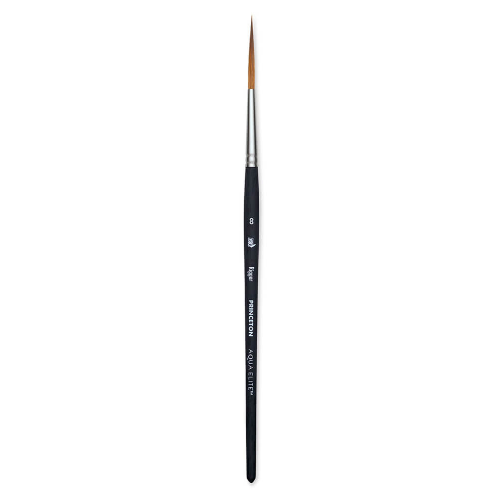 Princeton Aqua Elite Series 4850 Synthetic Brush Rigger Size 8
