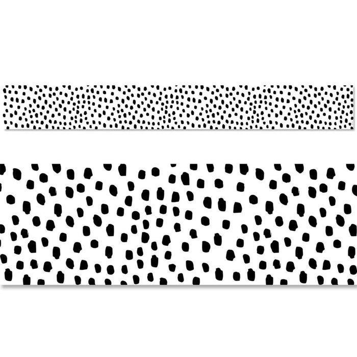 Black Messy Dots EZ Border