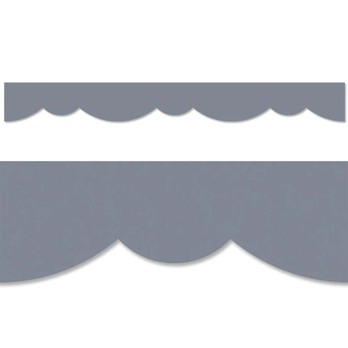 Charcoal Stylish Scallops EZ Border