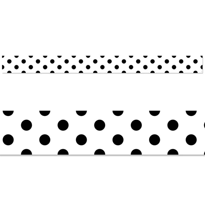 Black Polka Dots EZ Border Core Decor