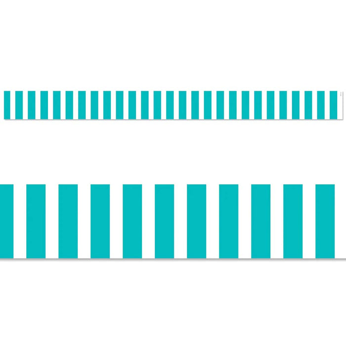 Turquoise Bold Stripes EZ Border Core Decor