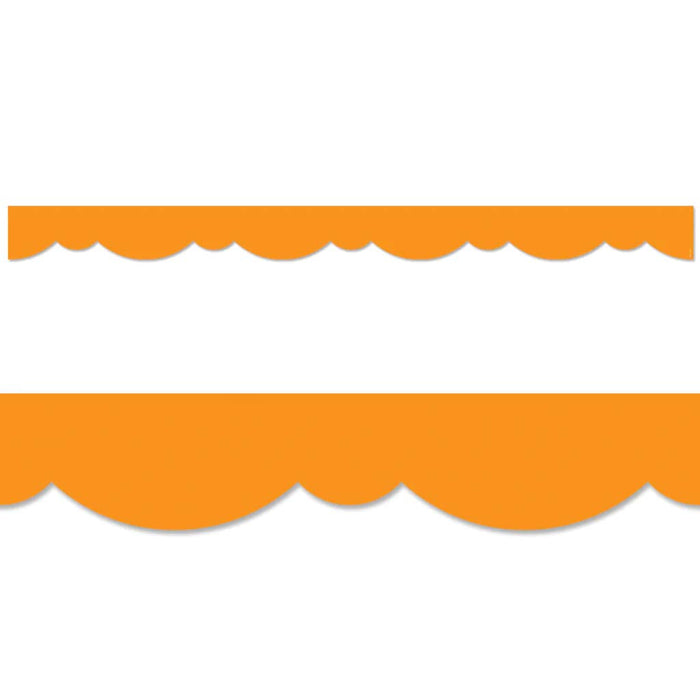 Orange Stylish Scallops Border EZ Border