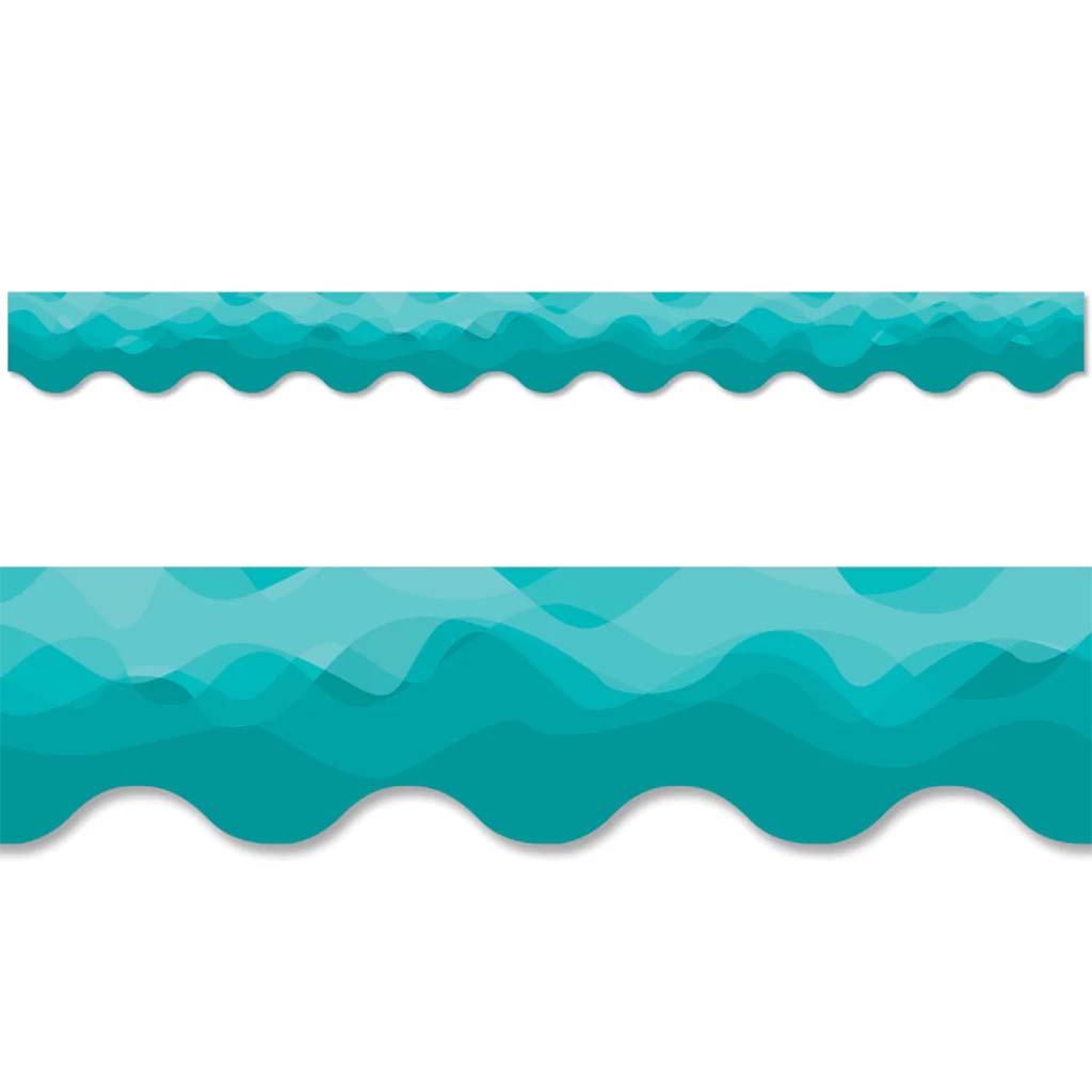 Waves of Teal EZ Border