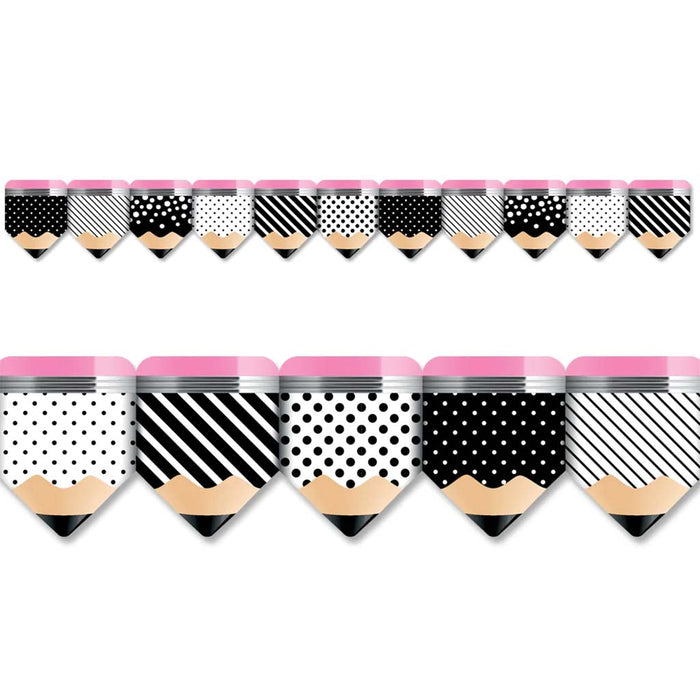 Striped & Spotted Pencils EZ Border