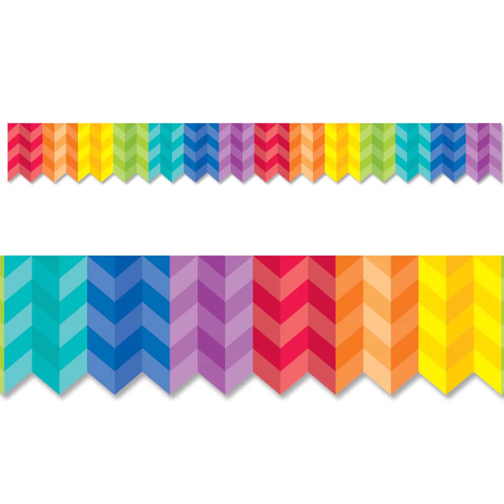 Rainbow Herringbone EZ Border