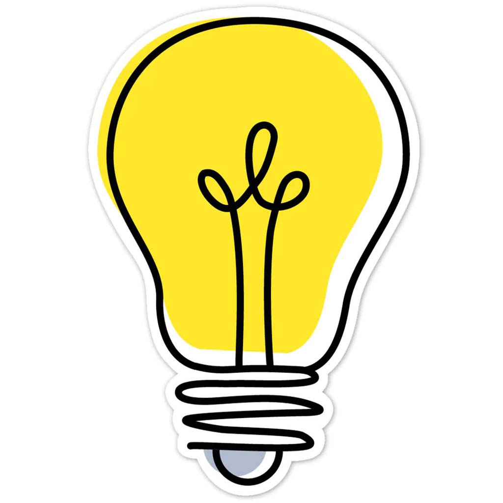 Doodle Lightbulb Designer Cut-Outs, 6in