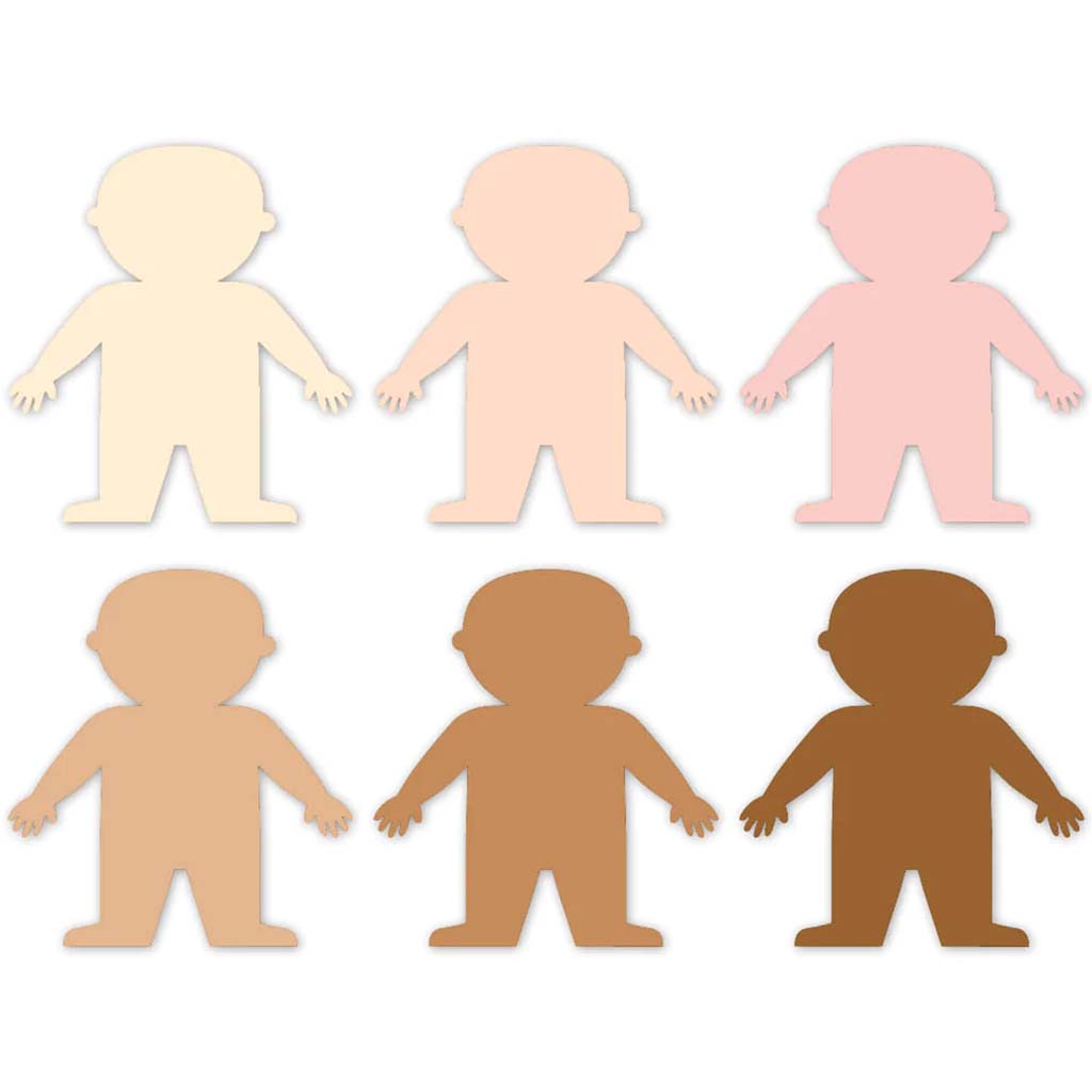 Multicultural People Designer Cut-Outs, 6in