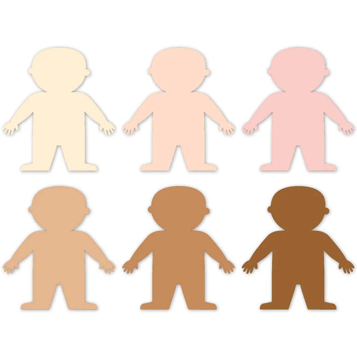 Multicultural People Designer Cut-Outs, 6in