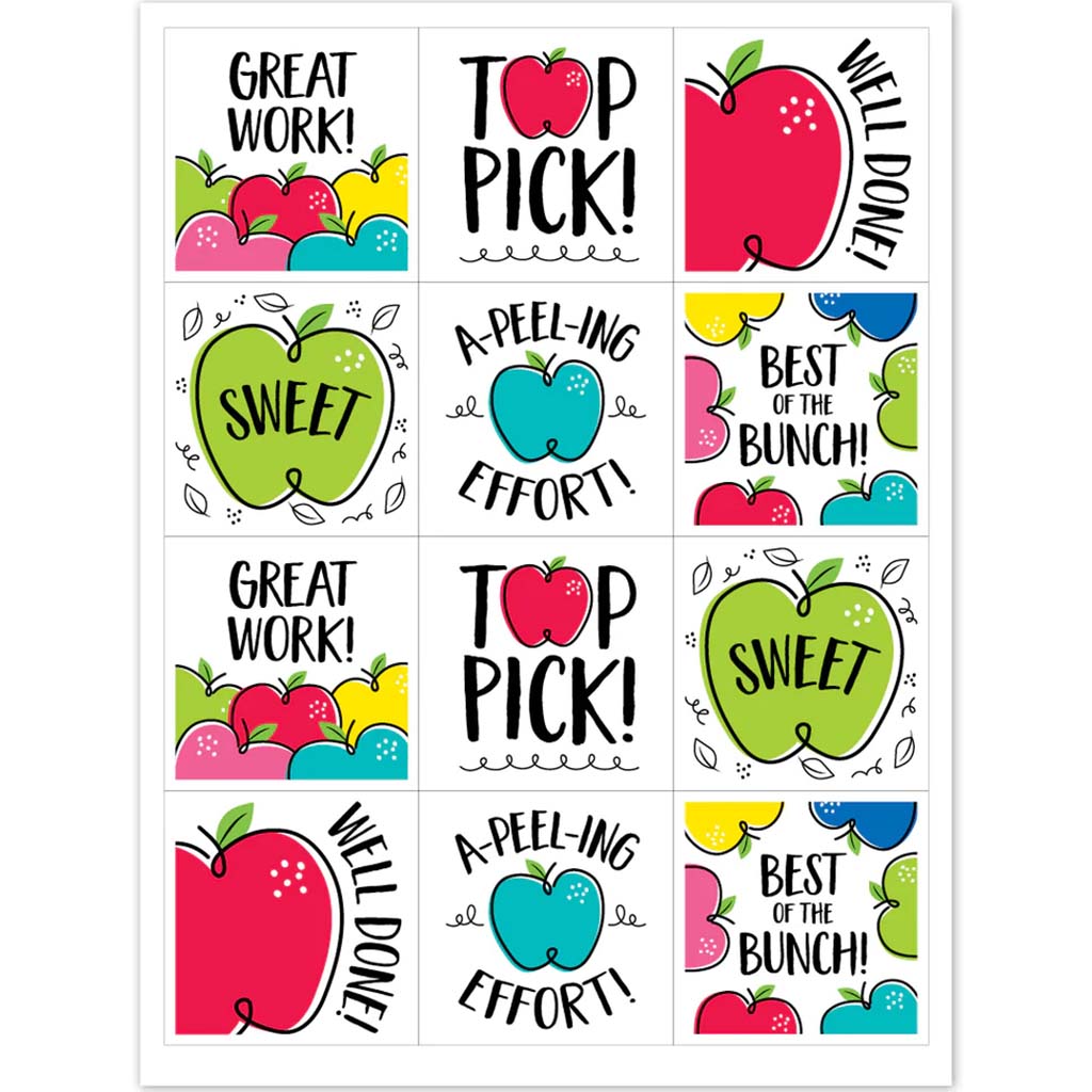 Doodle Apple Rewards Stickers