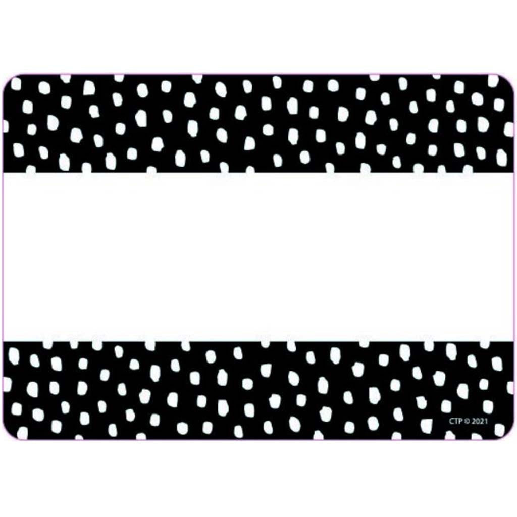 Messy Dots on Black Labels