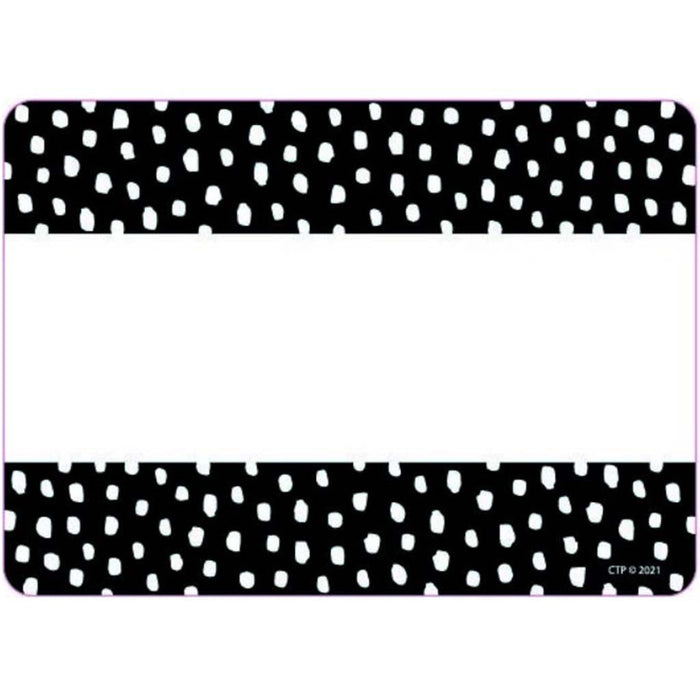 Messy Dots on Black Labels