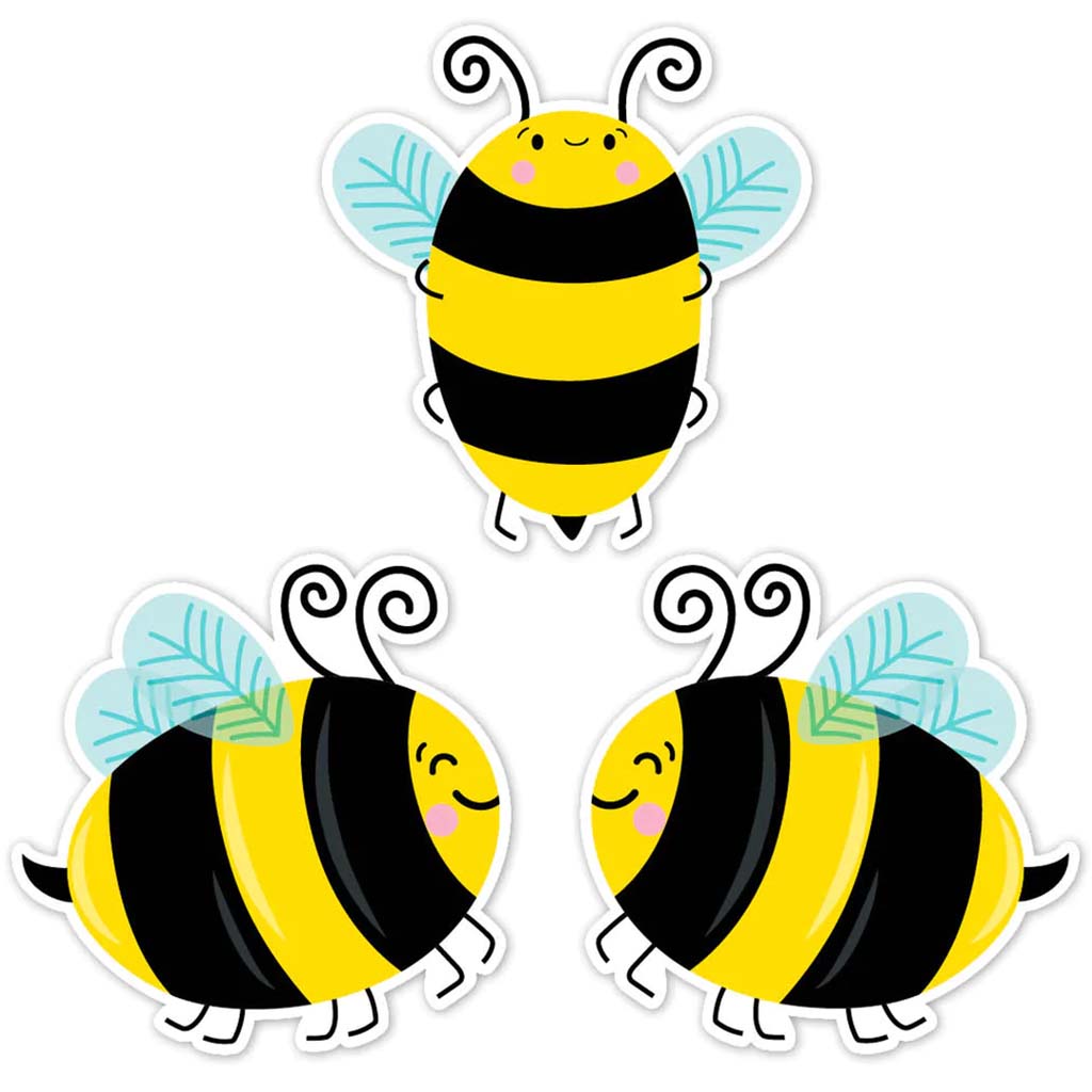 Bees Designer Cut-Outs, 6in