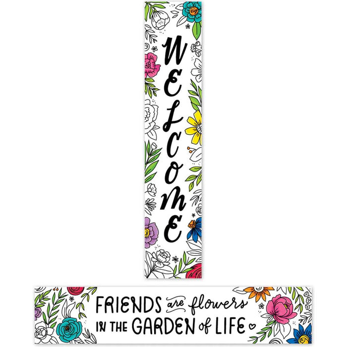 Bright Blooms Welcome Banner