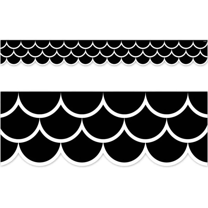 Black Scallops EZ Borders