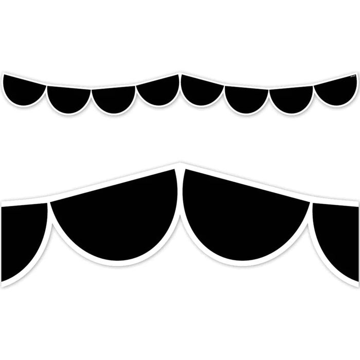 Black Half-Dots EZ Borders