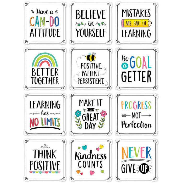 Positive Mindset Designer Cut-Outs, 10in
