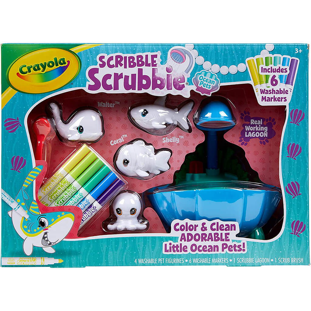 Crayola Scribble Scrubbie Ocean Pets,Lagoon Tub Set