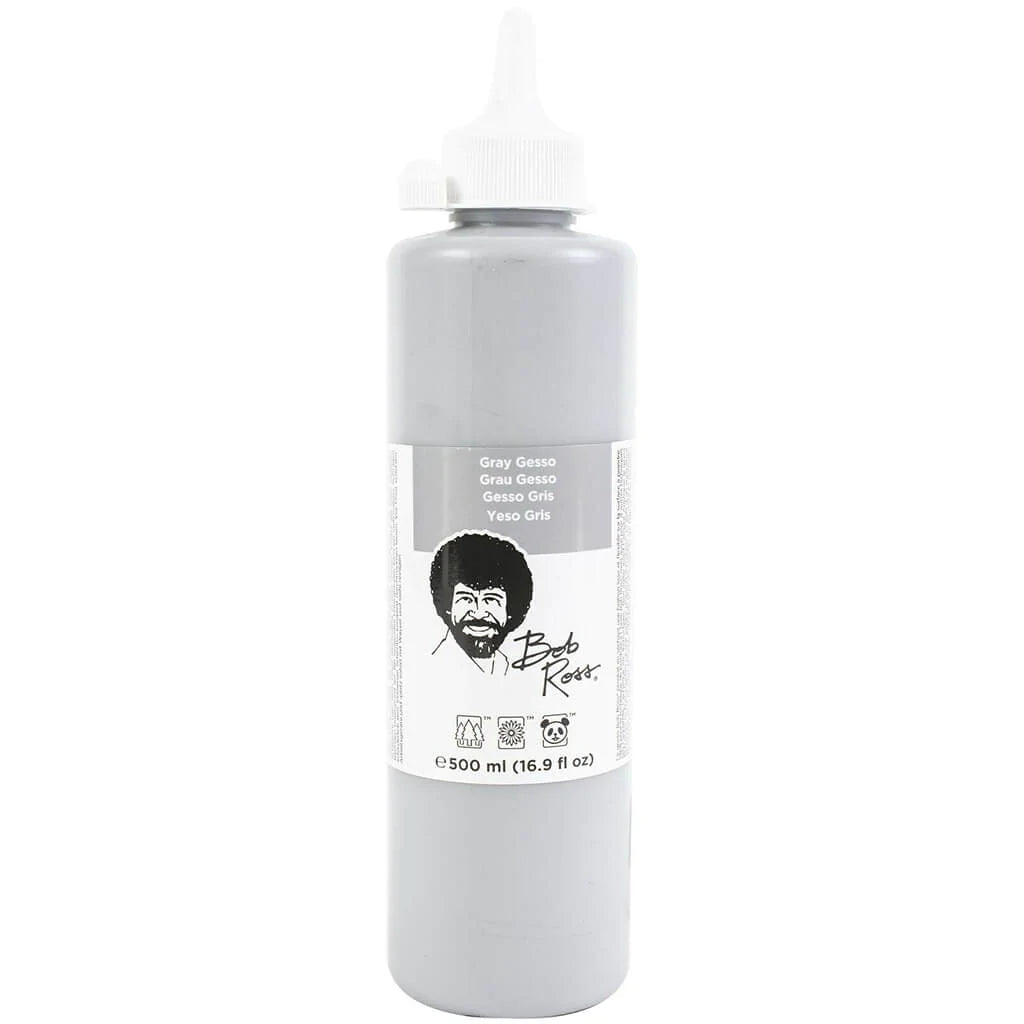 Bob Ross Gray Gesso 16oz