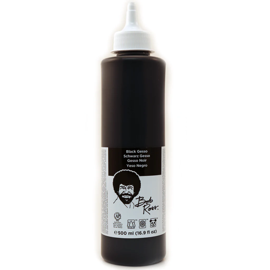 Bob Ross Black Gesso 16oz