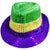 Mardi Gras Sequin Lite Up Fedora Hat